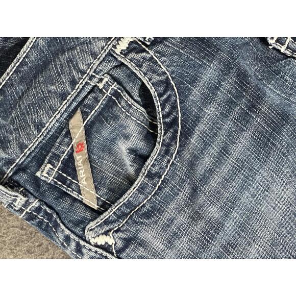 Ariat Work Women's FR Mid Rise Bootcut Blue Denim Jeans - Size 26L Cat 2 - Picture 3 of 9